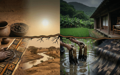 From Mud Cloth to Mud-Dyed Kimono: Two Soil Stories, Two Continents